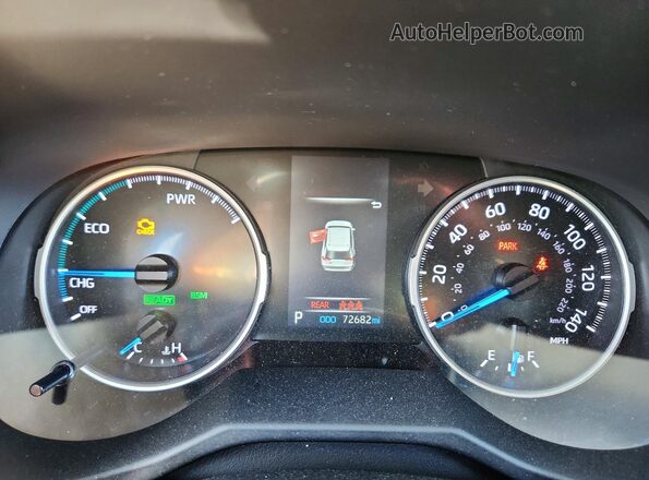 4T3RWRFV2MU034939 2021 TOYOTA RAV4 Black Instrument cluster view