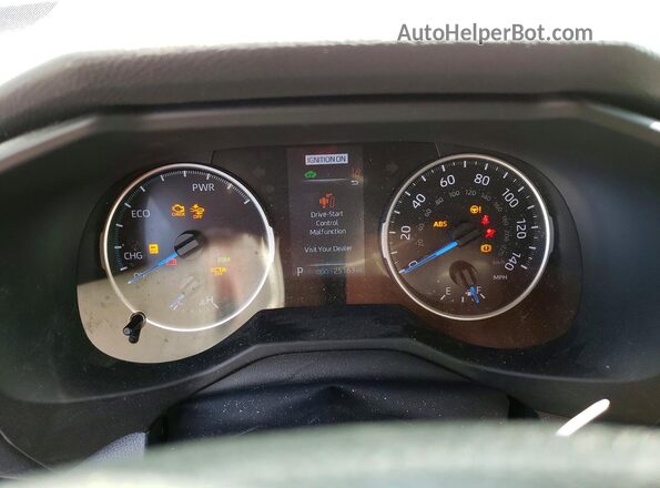 4T3RWRFV3MU029927 2021 TOYOTA RAV4 Белый Вид щитка приборов