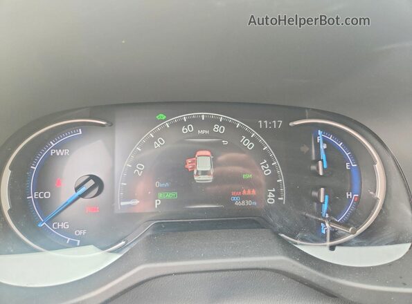 4T3RWRFV4RU140168 2024 TOYOTA RAV4 Красный Вид щитка приборов