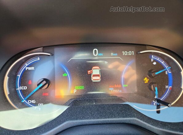 4T3RWRFV5SU198652 2025 TOYOTA RAV4 Серый Вид щитка приборов