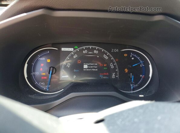 4T3RWRFV7PU102687 2023 TOYOTA RAV4 Charcoal Widok zestawu wskaźników