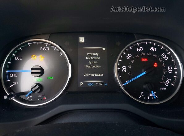 4T3RWRFV9NU069933 2022 TOYOTA RAV4 Gray Instrument cluster view
