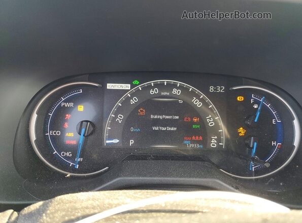 4T3RWRFVXSU187713 2025 TOYOTA RAV4 Gray Instrument cluster view