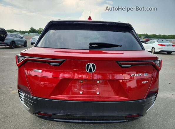 4W5KHNRL2RZ515816 2024 ACURA ZDX Red უკანა ხედი
