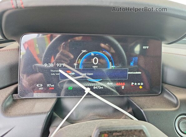 4W5XHPRL4RZ514295 2024 ACURA ZDX White Widok zestawu wskaźników