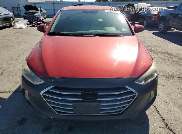 5NPD84LF2HH007631 2017 HYUNDAI ELANTRA Red Widok z tyłu