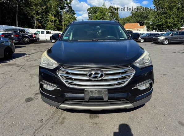5NMZUDLB0HH035794 2017 HYUNDAI SANTA Серебряный Вид салона спереди