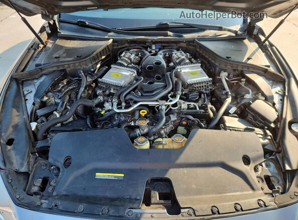 JN1EV7AP1JM352352 2018 INFINITI Q50 Gray Engine compartment view