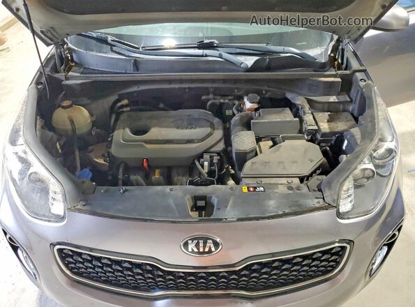KNDPMCAC8J7341572 2018 KIA SPORTAGE Gray Vista de la etiqueta del VIN