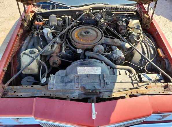 3X69K7M439786 1977 OLDSMOBILE 98 Красный Вид подкапотного пространства