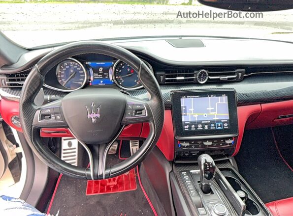ZAM56RPS0H1236696 2017 MASERATI QUATTROPOR White უკანა სავარძლების ხედი