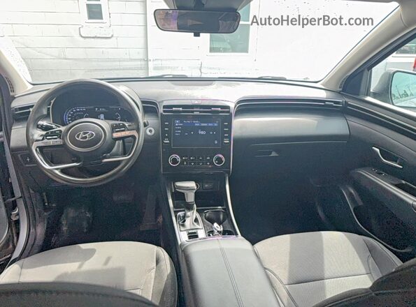 5NMJBCAE6NH118619 2022 HYUNDAI TUCSON Silver უკანა სავარძლების ხედი