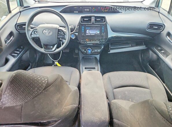 JTDKARFU5K3076321 2019 TOYOTA PRIUS Бирюзовый Вид щитка приборов