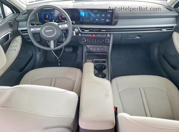 KMHL64JA9SA503237 2025 HYUNDAI SONATA White ხელსაწყოთა პანელის ხედი