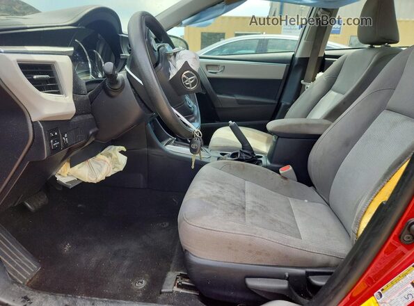 2T1BURHE1GC732638 2016 TOYOTA COROLLA Red წინა პანელის ხედი