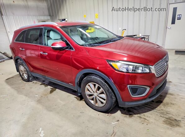 5XYPGDA30HG267722 2017 KIA SORENTO Red Front view