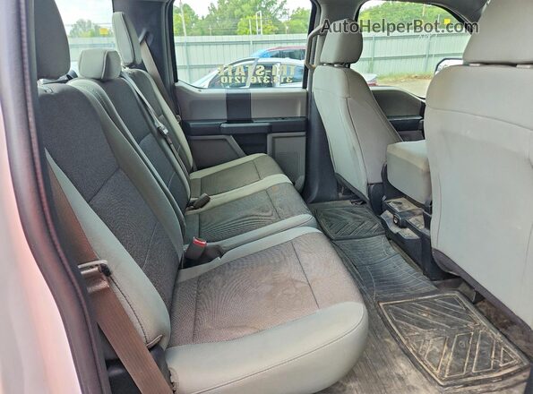 1FTEW1CF1HKD01225 2017 FORD F150 White Widok wnętrza z tyłu