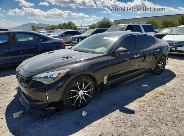 KNAE25LA2J6013040 2018 KIA STINGER Black Trasero izquierdo