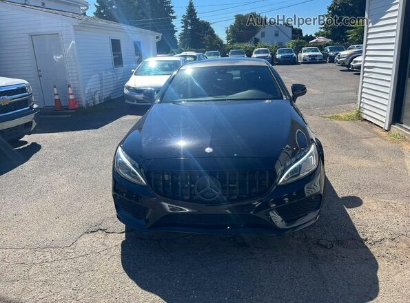 WDDWJ6EB4HF467764 2017 MERCEDES-BENZ C-CLASS Черный Вид салона спереди