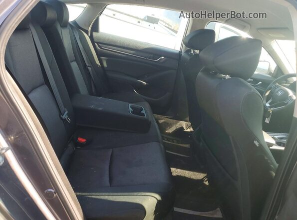 1HGCV1F10KA068348 2019 HONDA ACCORD Gray Widok wnętrza z tyłu