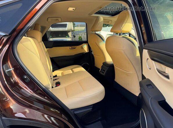JTJBARBZ9G2081923 2016 LEXUS NX Maroon უკანა სალონის ხედი