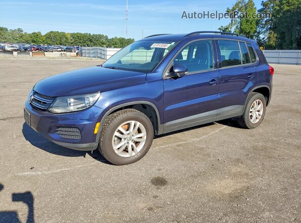 WVGBV7AX0GW601152 2016 VOLKSWAGEN TIGUAN Blue უკანა მარცხენა