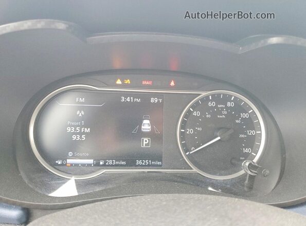 3N1CN8EV3SL826058 2025 NISSAN VERSA Silver Widok zestawu wskaźników