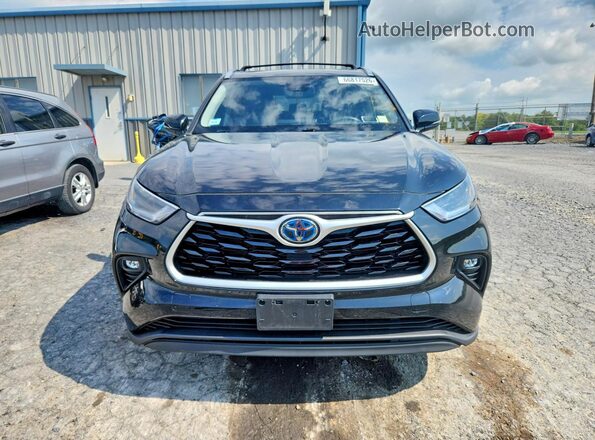 5TDGBRCHXMS514326 2021 TOYOTA HIGHLANDER Black Rear view