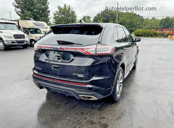 2FMPK4AP1JBC42030 2018 FORD EDGE Black Delantero derecho