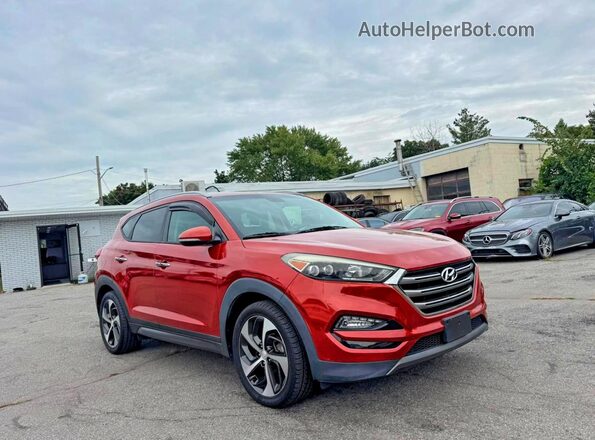 KM8J3CA28GU125050 2016 HYUNDAI TUCSON Burgundy Задня ліва чверть