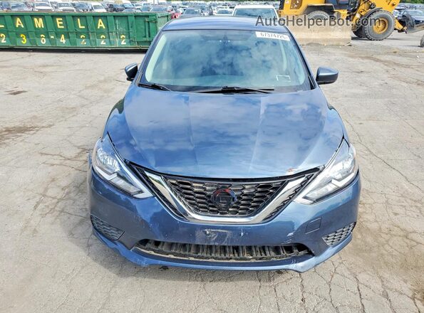 3N1AB7AP7HL636497 2017 NISSAN SENTRA Blue Widok z tyłu
