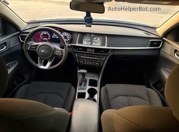 5XXGT4L31KG343064 2019 KIA OPTIMA Silver Vista de los asientos traseros