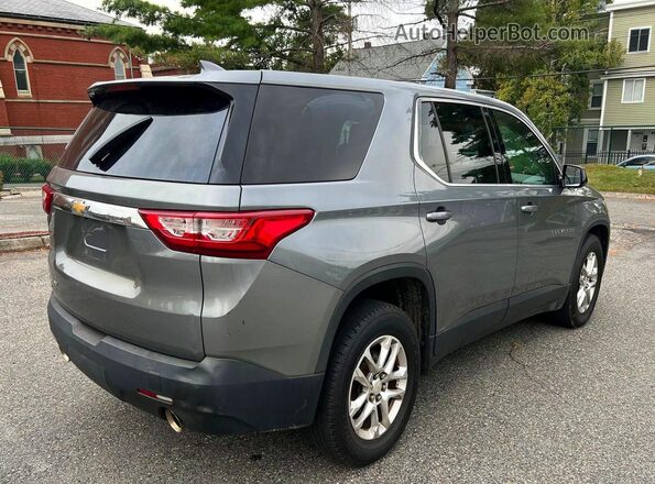 1GNEVFKW2JJ166728 2018 CHEVROLET TRAVERSE Gray წინა ხედი
