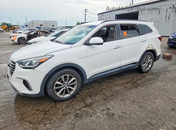 KM8SMDHF4HU171945 2017 HYUNDAI SANTA Белый Задняя левая четверть