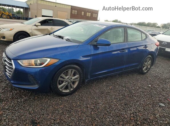 5NPD84LF3HH063559 2017 HYUNDAI ELANTRA Blue Trasero izquierdo