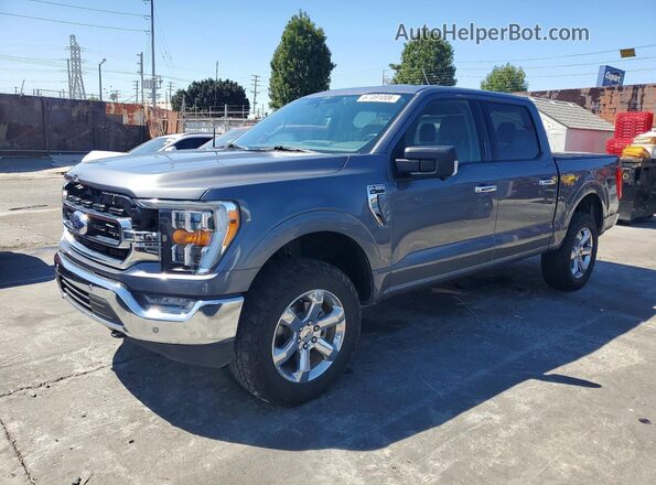 1FTFW1E58NKD65170 2022 FORD F150 Gray Rear left