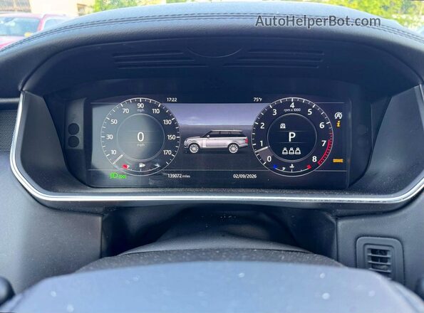 SALGS5RE9KA543633 2019 LAND ROVER RANGE White Սարքավորումների վահանակի տեսք