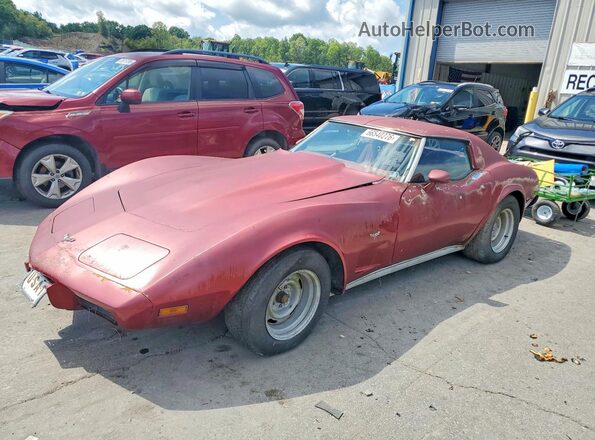 1Z37L7S432548 1977 CHEVROLET CORVETTE Красный Задняя левая четверть