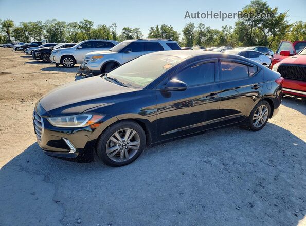 5NPD84LF0HH038716 2017 HYUNDAI ELANTRA Black Rear left