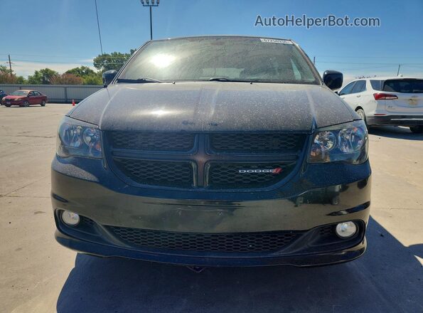 2C4RDGEGXKR595782 2019 DODGE CARAVAN Black უკანა ხედი