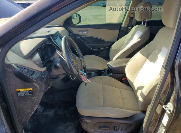 KM8SMDHFXHU176728 2017 HYUNDAI SANTA Black Widok deski rozdzielczej