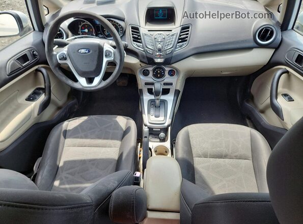 3FADP4EJ5HM121675 2017 FORD FIESTA White Вид щитка приладів