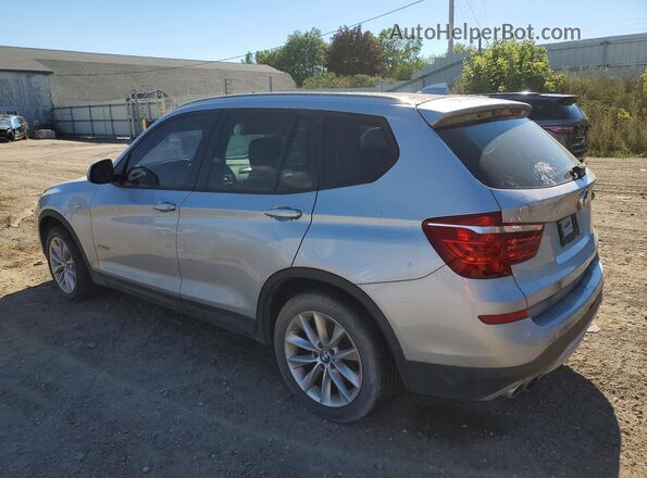 5UXWX9C5XG0D87752 2016 BMW X3 Silver Задня права чверть