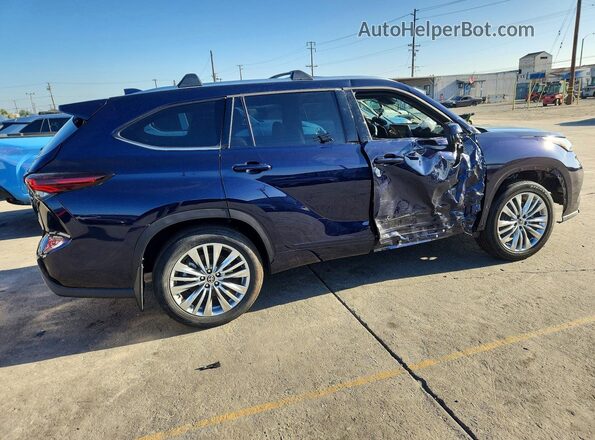 5TDEBRCH2SS689920 2025 TOYOTA HIGHLANDER Blue Przód prawy