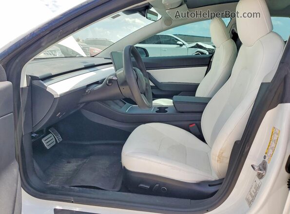 5YJ3E1EA5MF853720 2021 TESLA MODEL 3 Белый Вид панели приборов