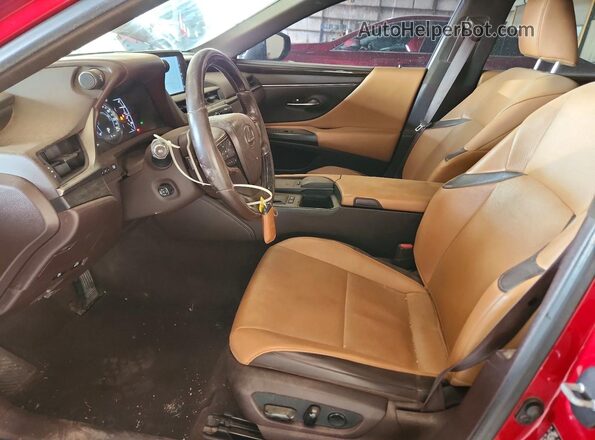JTHB21B19K2002981 2019 LEXUS ES Maroon Вид панелі приладів