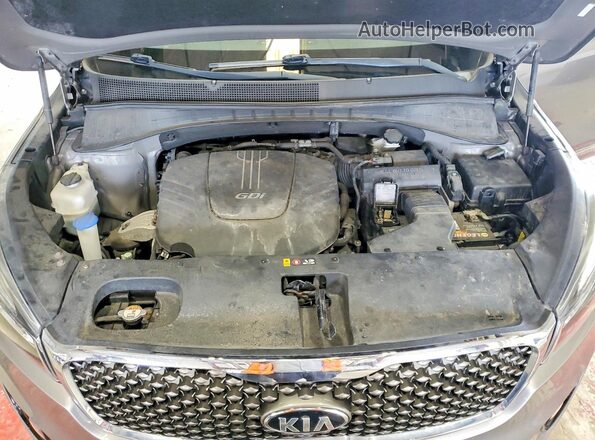 5XYPKDA53HG256827 2017 KIA SORENTO Silver Widok naklejki z numerem VIN