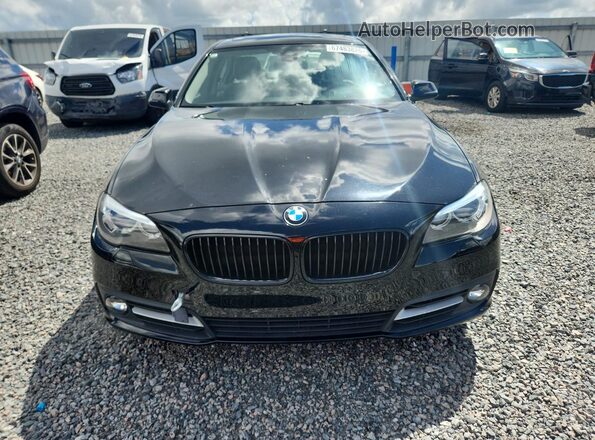 WBA5A5C52GG353376 2016 BMW 5 SERIES Black უკანა ხედი