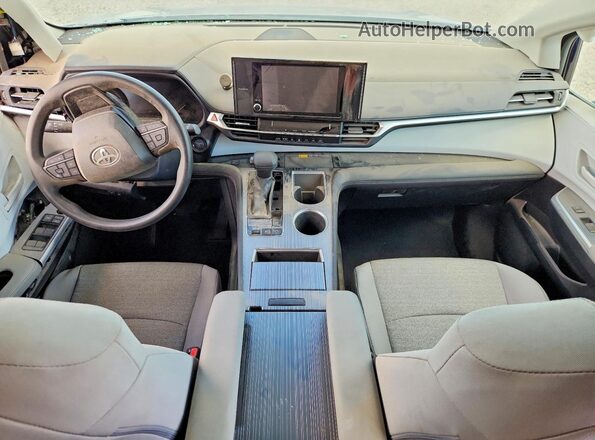 5TDKSKFCXSS180166 2025 TOYOTA SIENNA Blue Vista del cuadro de instrumentos