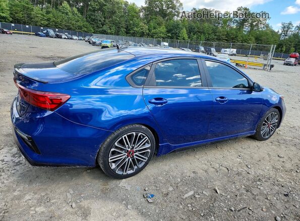 3KPF44AC3ME343445 2021 KIA FORTE Blue წინა მარჯვენა